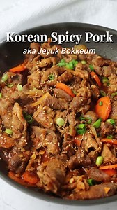 20K views · 1.3K reactions | Easy 25-min. Jeyuk Bokkeum (Korean Spicy Pork). Tender pork stir-fried in a spicy, sweet and savoury gochujang sauce with onions, carrots, and garlic. This is a popular Korean BBQ dish served at many restaurants for it's smoky and tasty flavours. The best part about my recipe is no grill is needed. Recipe: https://christieathome.com/blog/jeyuk-bokkeum-korean-spicy-pork/ | Christie at Home | Facebook