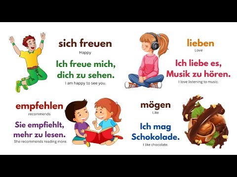 40 German Modal Verbs with Easy Sentences