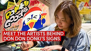 Watch: Did you know that Don Don Donki's signs are hand-drawn? CNA Lifestyle meets the in-store artists who make these. More: https://cna.asia/4fgTdNj | CNA Lifestyle