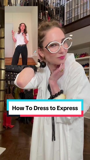 I’m pickled to report that my style has only improved over time with careful cultivation, reflection, and insight. As I’ve aged, I have gotten to know myself better and leaned into expressing that true, creative self with my style. 🙌❤️ A bit of wisdom from this “Art Director Mom”: One should never say no to a good chunky bracelet or glasses frame. Credit to @Erika Dwyer for giving a name to this aesthetic! It’s a fun one. Dress: Carla Rockmore Necklace: Chloe Bracelets: Carla Rockmore, vintage 
