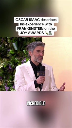 Oscar Isaac talks about FRANKENSTEIN on the JOY AWARDS | #joyawards #saudiarabia🇸🇦 #paidpartner #frankenstein #oscarisaac
