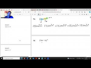 Binomial expansion (applying the formula)