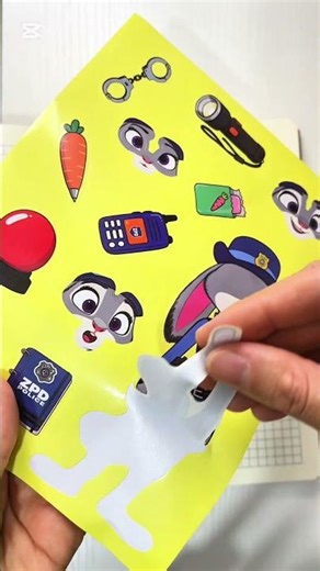 Sticker unboxing 📦✨Zootopia stickers are so cute 🦊🐰❤️