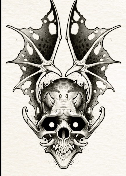 🦇SKULL BAT🦇 ~ motif disponible Environ 2h de dessin sur #procreate N’hésitez pas à m’envoyer un message ou à laisser un commentaire pour poser des questions sur le motif, mon process de dessin etc.. En ce moment, j’aime beaucoup dessiner des crânes et des ailes de chauve souris. Est ce que vous voudriez que j’en propose plus dans différentes positions? Tous les motifs disponibles sont en story à la une! ✉️ Infos et réservations en DM Ig (monk.tattoos) #tattoo#tatouage#tattooart#drawing#drawing