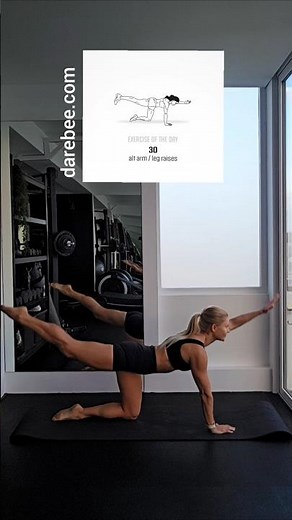 30 Alternating Arm / Leg Raises [ Exercise of the Day ]