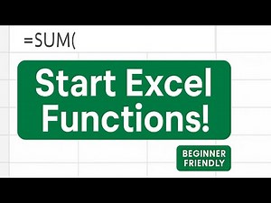 Excel Functions for Beginners 🧠 | Start with ‘=’ Like a Pro!