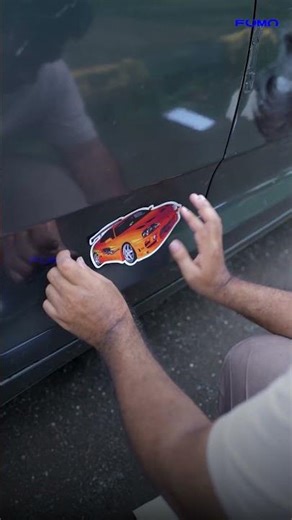 Car Sticker Application with Cinematic Shots 🚗✨ | Fomo Store Custom Stickers