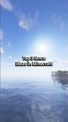 Top 3 Fence Ideas in Minecraft ✨ | Build Tricks