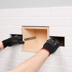 669K views · 2.4K reactions | Setting Wooden Box In A Tile Wall! Thanks for watching! Please be aware that this video is for entertainment purposes only and techniques shown should not be attempted at home! | Science, Tech and Universe | Facebook