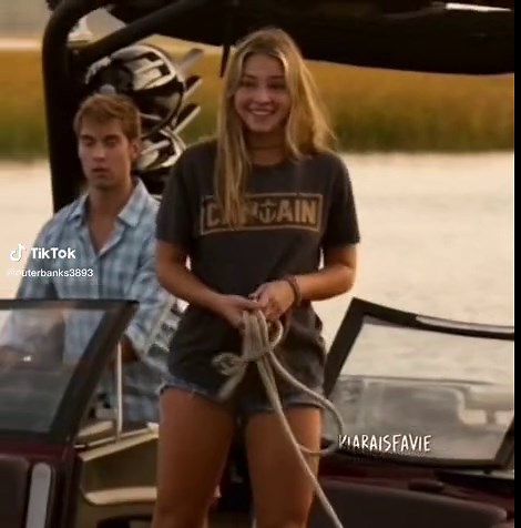 Sarah, John B, and Kiara Scene on Toppers Boat | Outer Banks Edit