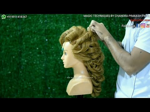 pakistani bridal hairstyle tutorial || muslim wedding hairstyle for barat || step by step hairstyle