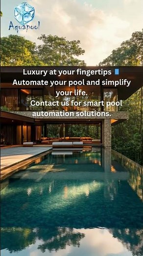 Luxury at your fingertips Automate your pool and simplify your life #SmartPool #PoolAutomation