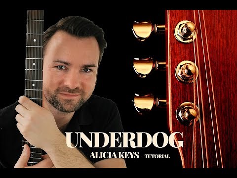 TUTORIAL GITARRE - UNDERDOG - Alicia Keys - Gitarre lernen Anfänger - emusika-academy.com