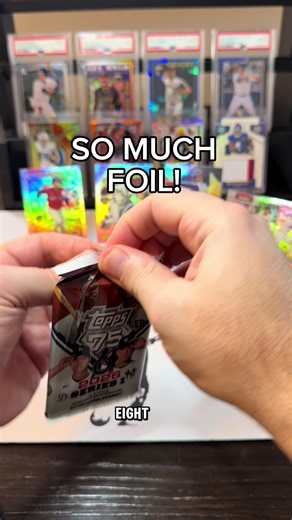 While we haven’t gotten any numbered or autographed cards so far out of our 1026 Topps series 1 blaster, I do love how much foil inserts they have given. It at least makes you feel like you got something compared to a traditional blaster that is 99 percent base with 1 insert a pack! #sports #sportscards #baseball #mlb #topps @Topps