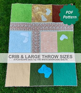 Simple Play Landscape Quilt Pattern - Kids Quilt Pattern - Baby Quilt Pattern - Beginner Friendly - PDF Pattern - Etsy