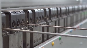 Production of Reinforcing Mesh on Automated Lines. Machine for the Production of Masonry Mesh Stock Video - Video of plant, factory: 183006171