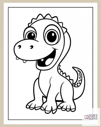 170+ Cute Dinosaur Coloring Pages For Kids 1