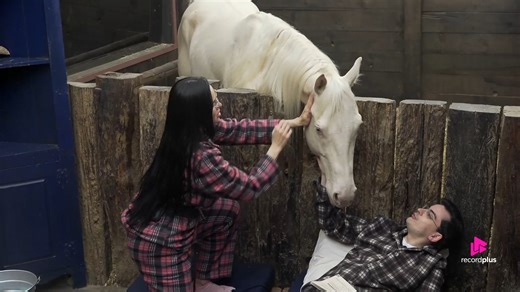 614K views · 30K reactions | Na madrugada desta quarta (17), o cavalo tentou dar uma mordida na cabeça de Dudu Camargo, e os peões da baia caíram na gargalhada. Confira!  Acesse RecordPlus.com para assistir à transmissão 24 horas de #AFazenda com seis sinais exclusivos  | A Fazenda | Facebook