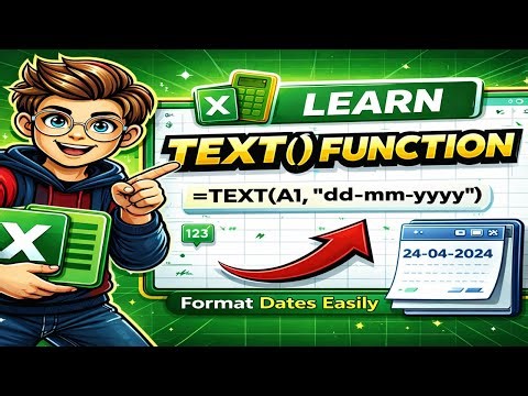 Excel TEXT Formula Explained 😍 | Format Date, Number & Currency Easily