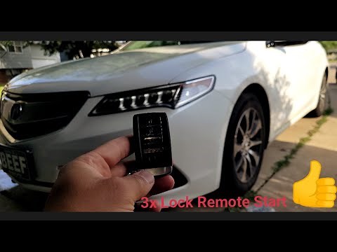 DIY quick install guide: 2017 Acura TLX 3x lock remote start.