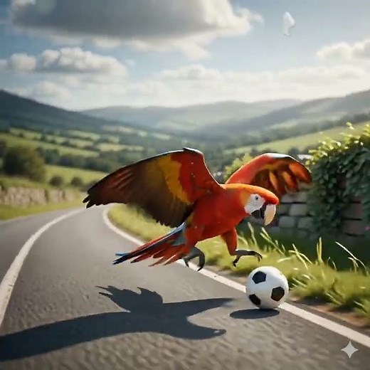 #parrot #cute #football #trendingvideo #satisfying #footballskills #viral #birds #play #animals