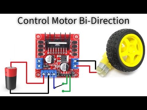 How to control motor direction with L298n motor driver | Control motor direction without Arduino