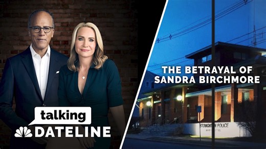 This week, Andrea sits down with Lester to talk about her latest episode, “The Betrayal of Sandra Birchmore,” on a new Talking Dateline. The episode is out now, wherever you get your podcasts. https://podcasts.apple.com/us/podcast/talking-dateline-the-betrayal-of-sandra-birchmore/id1464919521?i=1000728133917 | Dateline NBC