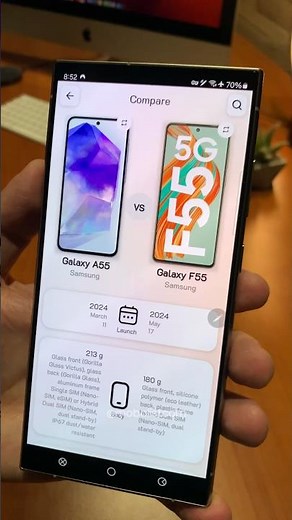 Galaxy A55 vs Galaxy F55: Specs Comparison Showdown