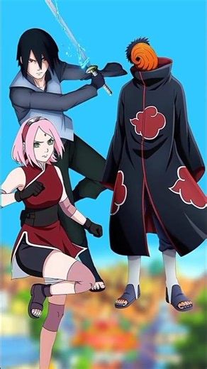 Sasuke & Sakura vs Akatsuki | Who is strong | #naruto #narutoshippuden #obito #sasuke #sakura