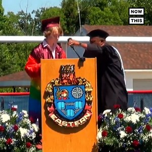 791K views · 4.4K reactions | Watch the moment this high school valedictorian’s mic was cut off after he started speaking about his queer identity | NowThis | Facebook