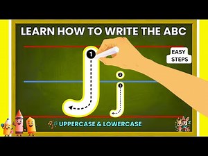 Learn How to Write the Letter J for Kids | Uppercase & Lowercase ABC’s | Preschool Alphabet Writing