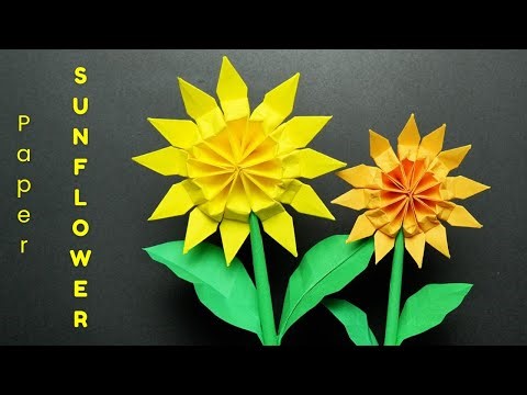 Paper Sunflower Tutorial | Easy DIY Home Decor + Bouquet Idea