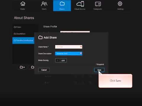 WD My Cloud, Creating and Deleting a Share