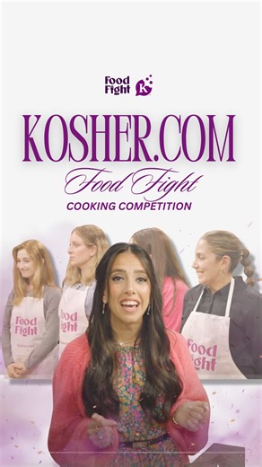 Kosher.com on Instagram: "Hi friends, Shaindy here! 👋🏼 About 6 months ago, I was busy filming something behind the scenes…. and tonight, it’s here! I had the pretty epic honor to be the host of an incredible (and exhilarating and hilarious) cooking show by my amazing friends at Kosher.com and now you get to watch it from anywhere in the world! “Food Fight” is an epic battle between four incredible home chefs, judged by 3 amazing celebrities in the kosher food world, and hosted by yours truly! 