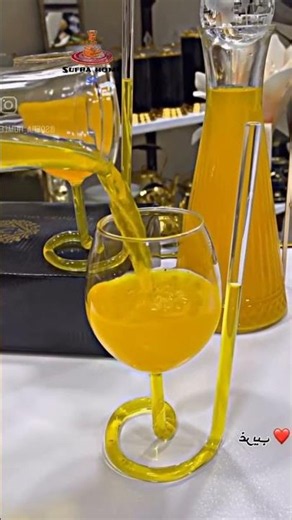 Modern Yellow Juice Set | Sarı Cam Meyve Suyu Seti | Unique Pouring Design #sufrahome #اكسبلور #home