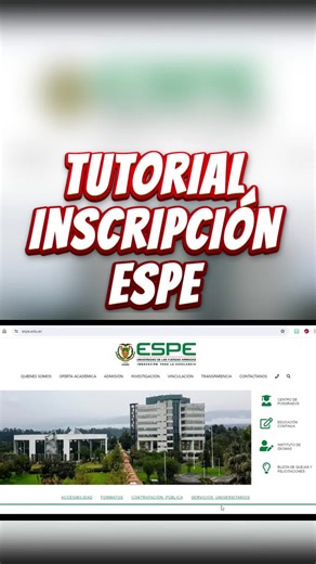 Tutorial de Inscripción en la ESPE 2024