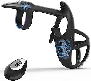 Penis Ring Vibrator Sex Toys with 12 Vibration Modes, Rechargeable Adjustable Buckle Vibrating Cock Ring for Stronger Erections G-Spot & Testicle Stimulation for Couples Men