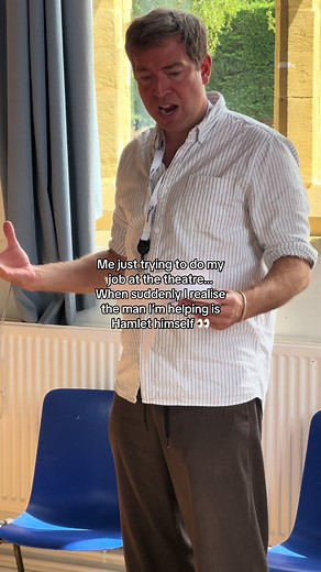 THE Edward Bennett! eeeek I love my job #fyp #theatrecompany #in2drama #foryoup #edwardbennet #shakespeare #rsc #actor #dramacamp