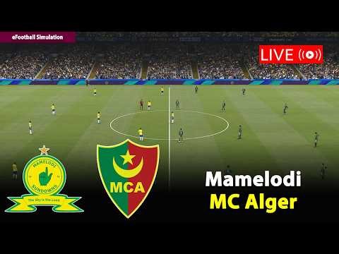🔴Live- Mamelodi Sundowns vs MC Alger | CAF Champions League 2026 Match | PES21 Game Simulation