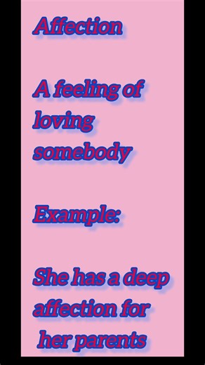 Difference between Affection and Affectation #shorts #timeforlearning #youtubeshorts #justforyou