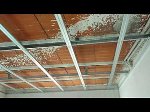 Estructura de techo de pladur.Roof structure of Drywall.