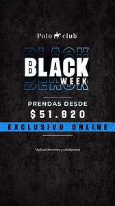 Oferta exclusiva en tienda online Polo club 🏇🏻 Dctos. en polos, camisas, camisetas y más desde $51.920 por Black Week 🔥 | Polo Club Colombia