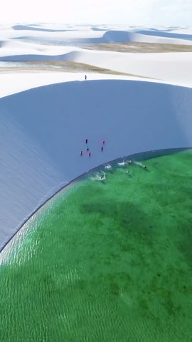 Wonderful Places | @isael_anjos and his friends are having fun taking a plunge in Lençóis Maranhenses - Brazil 😍🙌🏼💦 . Lençóis Maranhenses is located in... | Instagram