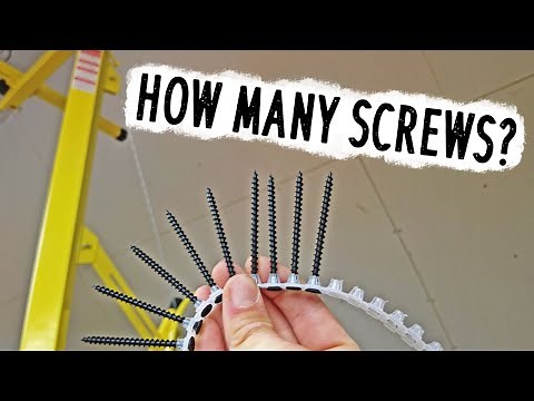 How many screws per sheet of plasterboard / drywall? #DIY