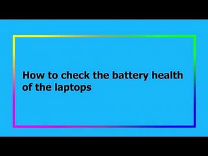 How to check the battery health of the laptops and PC easy way on CMD