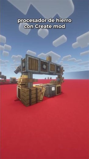 Procesador de hierro en Minecraft #create #mods #minecraft