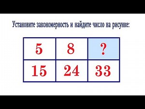 Установите закономерность и найдите число на рисунке