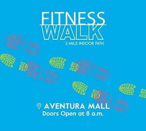 Stay cool AND get your steps in this summer! Enjoy a 2-mile indoor path at Aventura Mall. For the early bird, our doors open at 8 AM and you'll find a few spots along the way to grab a fresh juice or coffee. Check out some helpful tips to plan your Fitness Walk, HERE: [bit.ly/3QAbTxt](https://bit.ly/3QAbTxt?fbclid=IwAR3Bxwvsptm3qVHny33wQWq-sZ9MDjgYkj8OfjubEdYMh8-0Uaeiu_2b0aM) | Aventura Mall | Facebook