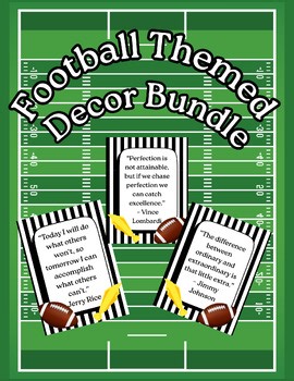 Classroom Decor- Football Themed