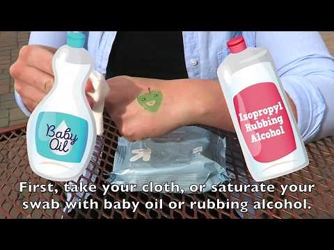 Removing Temporary Tattoos